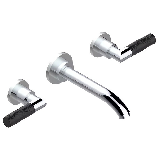 Смеситель встраиваемый THG Bambou Black Crystal - фото-1 | interior market