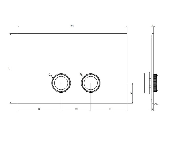 Клавиша Gessi VENTI20 - фото-2 | interior market