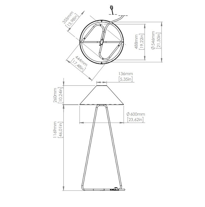 Торшер Contardi Hat - фото-5 | interior market
