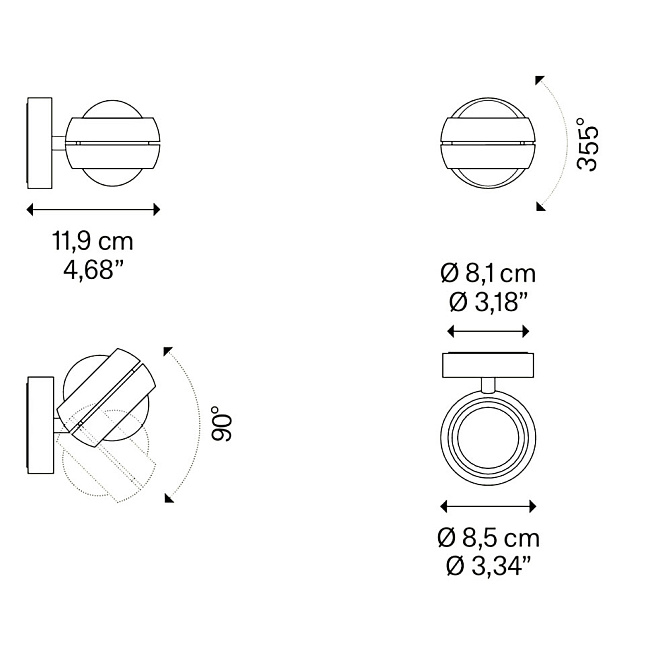 Бра Lodes (Studio Italia Design) Nautilus Mini - фото-2 | interior market
