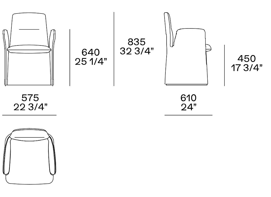 Обеденный стул Poliform GUEST - фото-3 | interior market