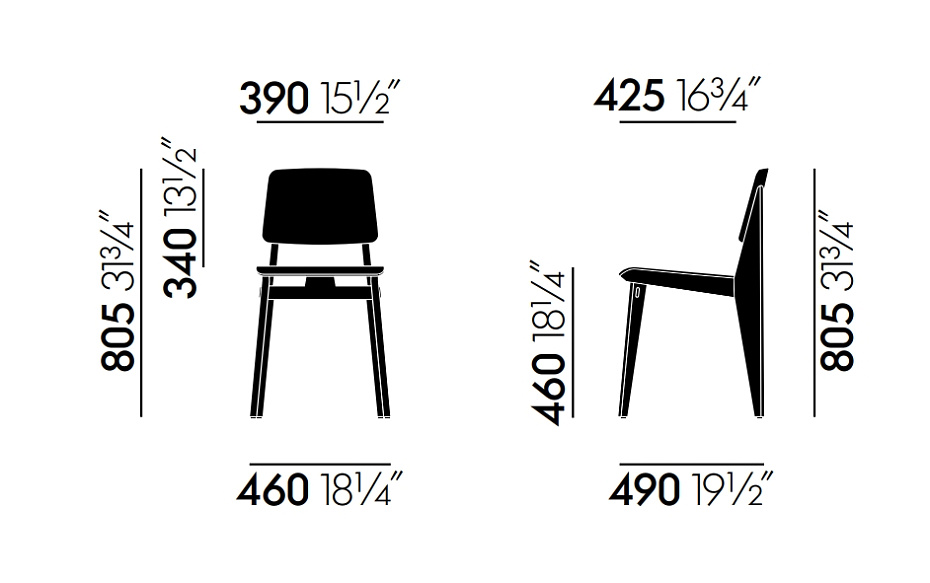Стул Vitra Chaise Tout Bois - фото-4 | interior market