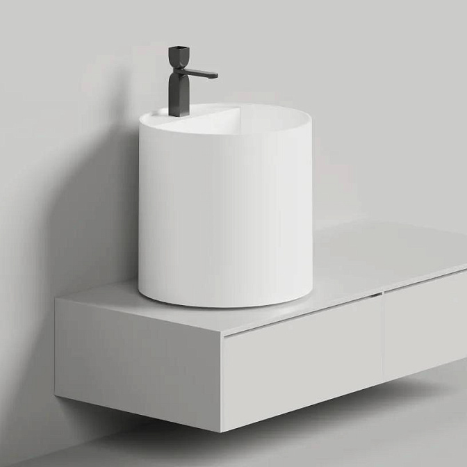 Раковина накладная матовая SALINI ARMONIA ROUND TOP 03 - фото-1 | interior market