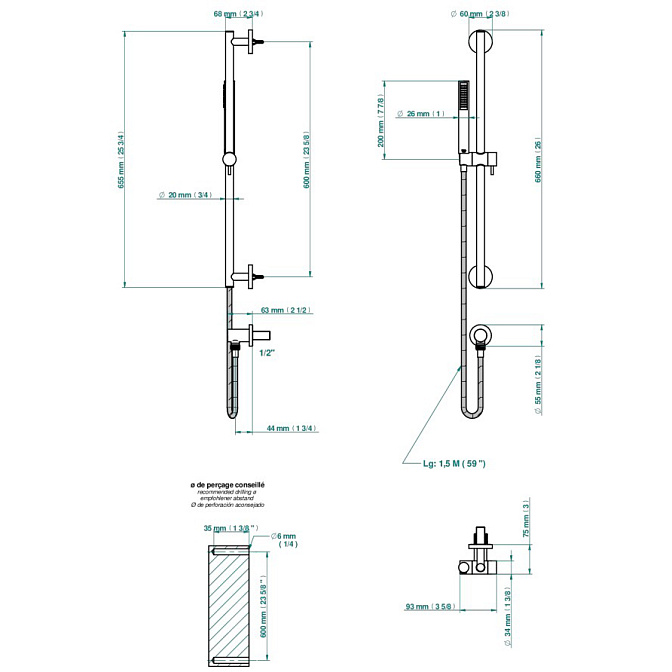 Смеситель встраиваемый THG Yoko Ice - фото-2 | interior market