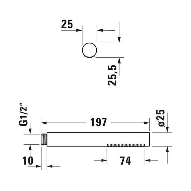Ручной душ, Duravit, цвет-хром - фото-3 | interior market