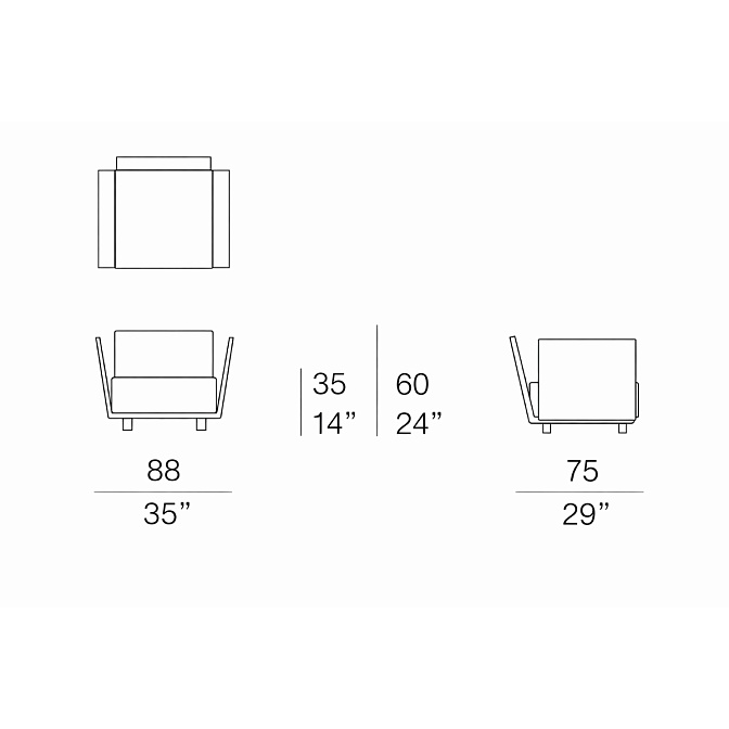 Кресло для улицы Paola lenti FILO - фото-5 | interior market