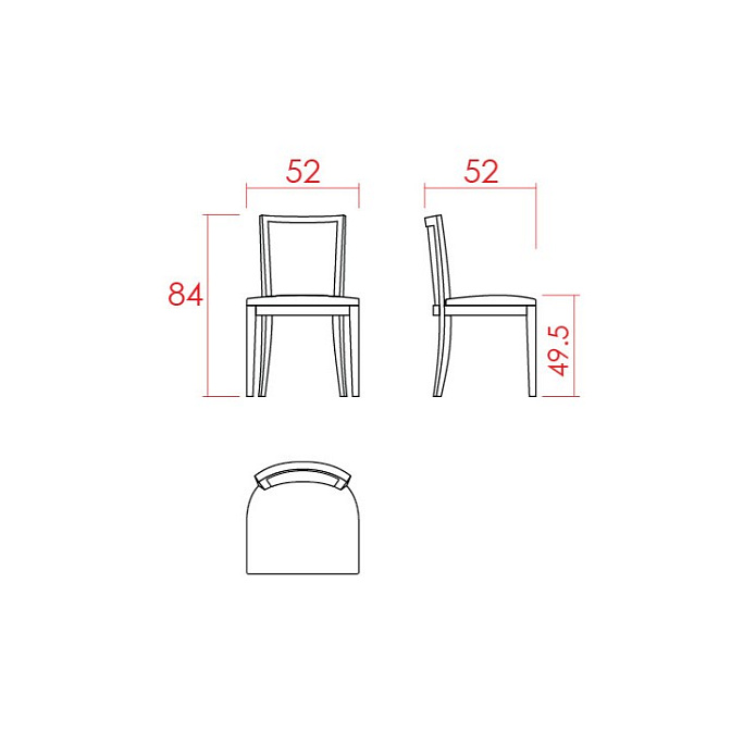 Обеденный стул JNL Tzara - фото-3 | interior market