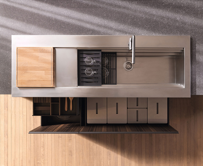 Кухня c островом Molteni Hi-Line 6 Frame Door - фото-4 | interior market