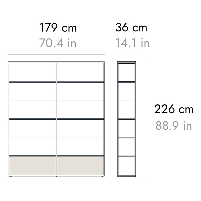 Стеллаж  PUNT Literatura Open - фото-2 | interior market