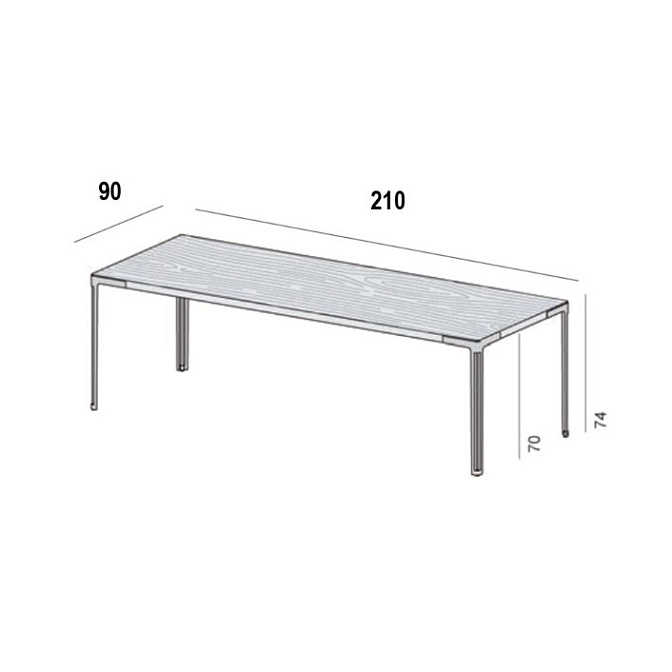 Обеденный стол Desalto FAN - фото-5 | interior market