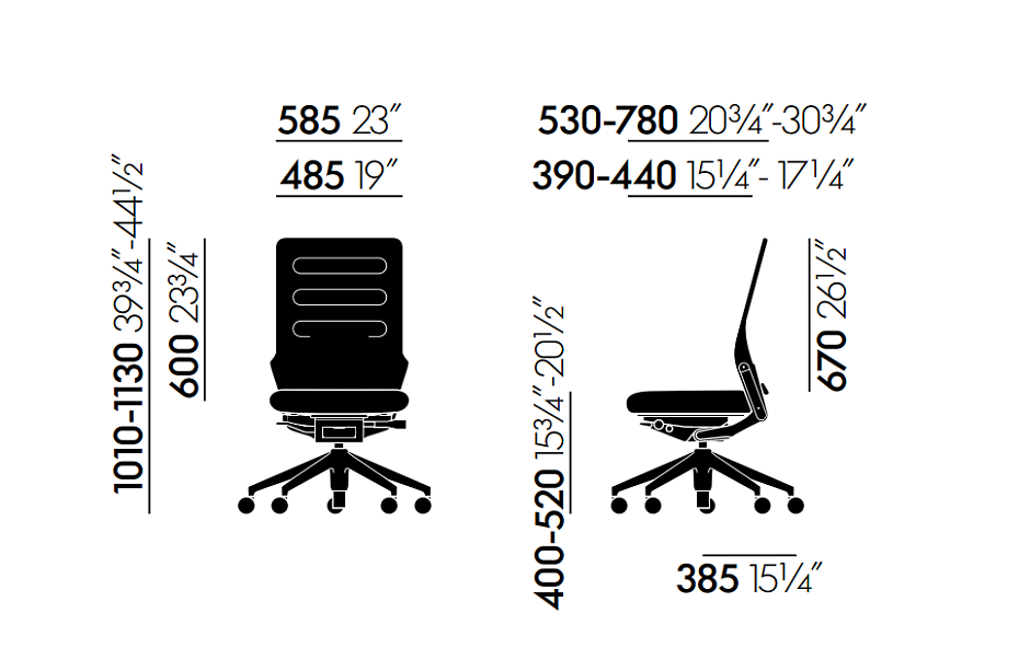 Офисное кресло Vitra AC 5 Work - фото-5 | interior market