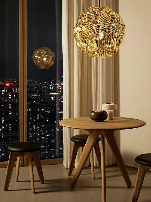 Обеденный стол Tom Dixon Slab 90cm Round Table - фото-2 | interior market