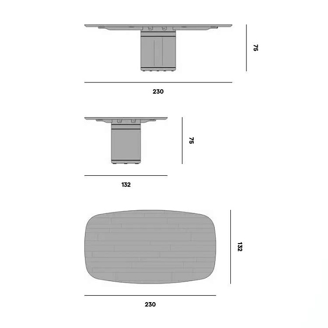 Обеденный стол для улицы Manutti Ogado - фото-3 | interior market