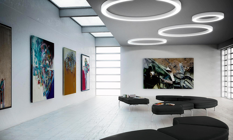 Потолочный светильник  Panzeri Silver Ring - фото-3 | interior market