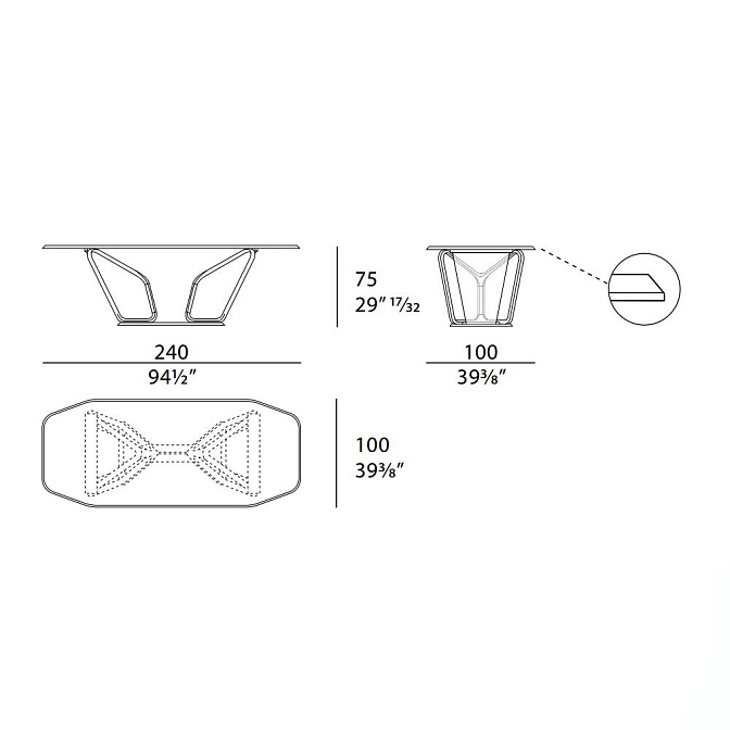 Стол обеденный Turri Vine - фото-5 | interior market