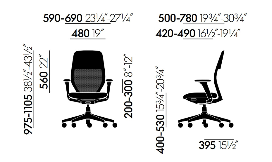 Офисное кресло Vitra ACX Mesh - фото-5 | interior market