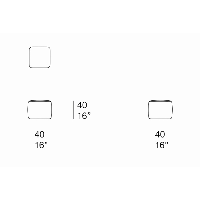 Пуф для улицы Paola lenti Ghirigoro - фото-3 | interior market