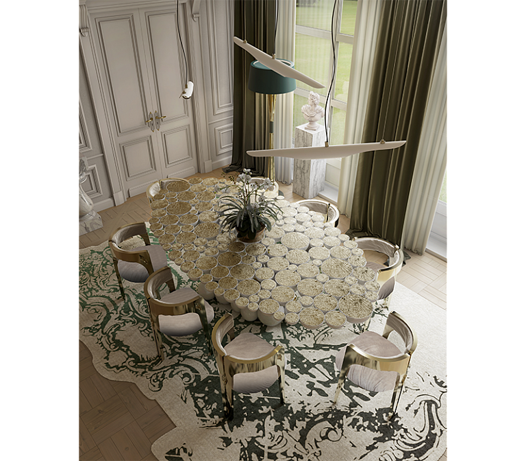 Обеденный стол Boca do Lobo Newton White Dining Table - фото-7 | interior market