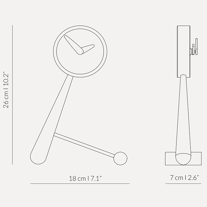 Часы настольные Mini Pointer NOMON - фото-6 | interior market