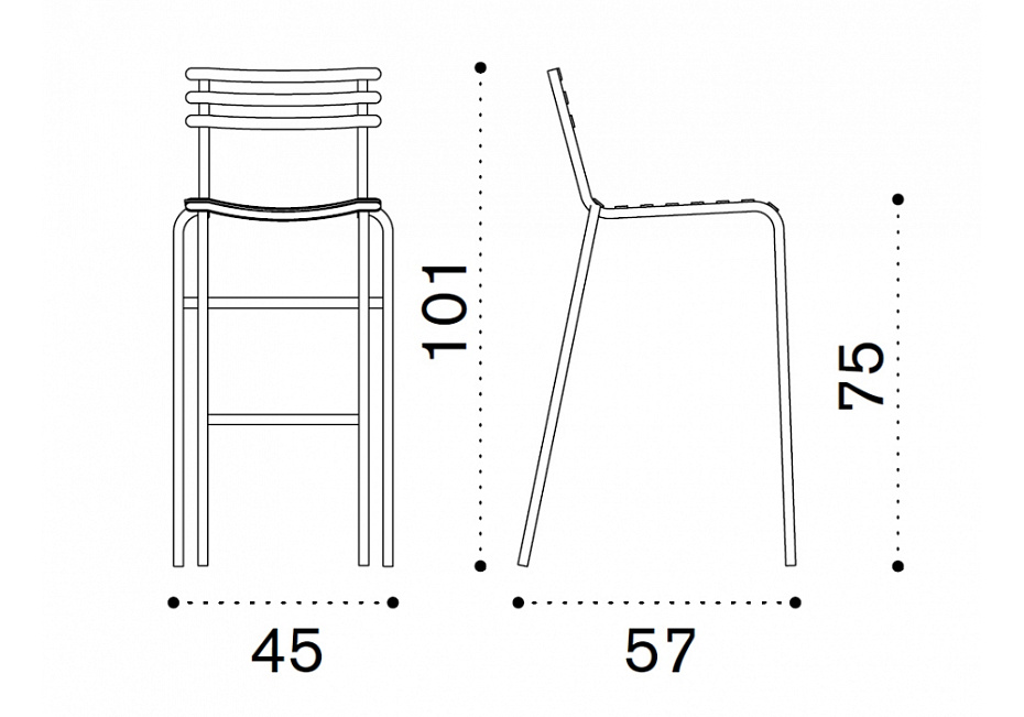 Барный стул для улицы Ethimo Flower - фото-3 | interior market