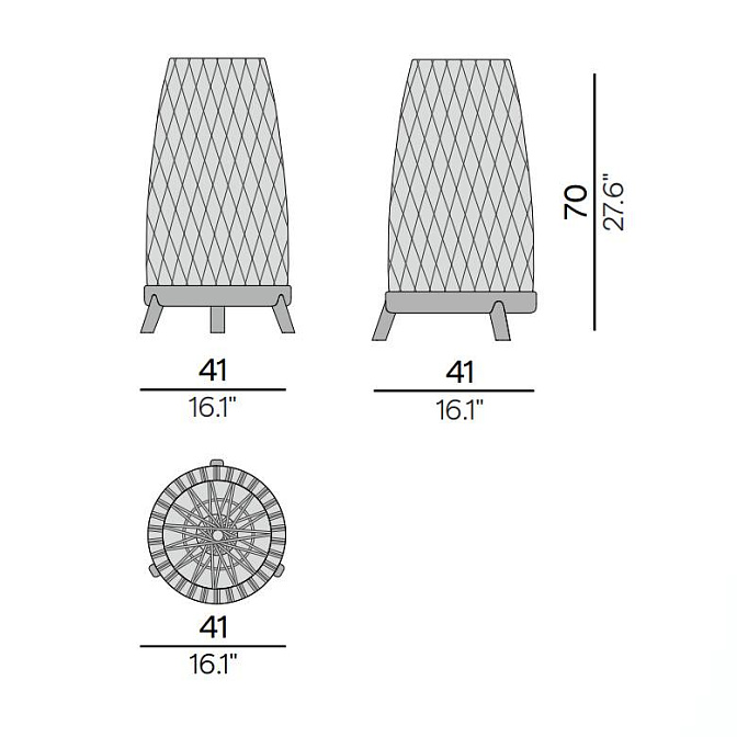 Напольный светильник для улицы Manutti Sandua - фото-7 | interior market