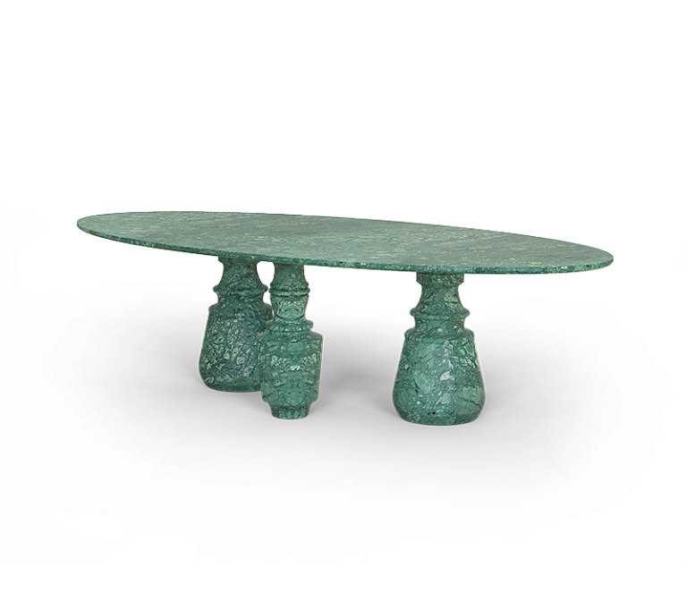 Обеденный стол Boca do Lobo Pietra Oval Xl Guatemala Dining Table - фото-3 | interior market