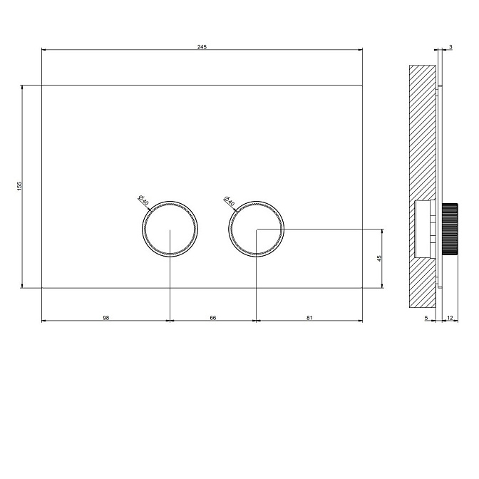 Клавиша Gessi INGRANAGGIO - фото-2 | interior market