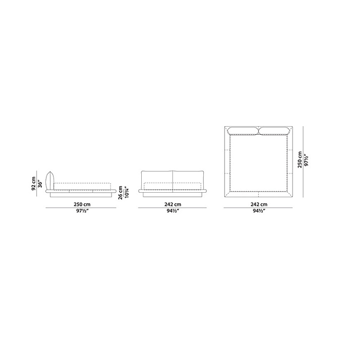 Кровать двуспальная Baxter AURA - фото-3 | interior market