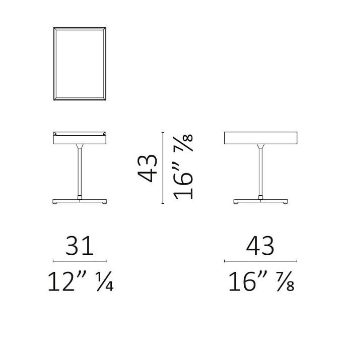 Журнальный столик Ceccotti Galimede Drawer - фото-3 | interior market