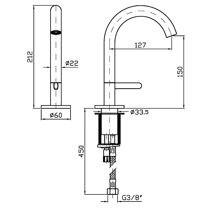 Смеситель для раковины Zucchetti  - фото-2 | interior market