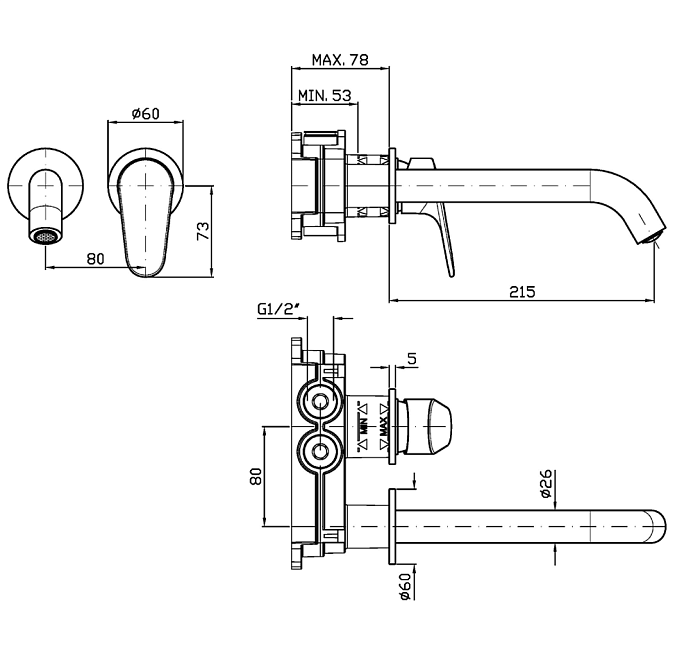 Смеситель для раковины Zucchetti  - фото-2 | interior market