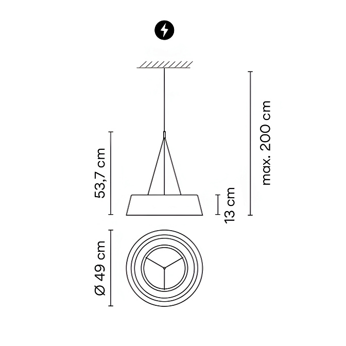 Потолочный светильник  Vibia Lily - фото-4 | interior market