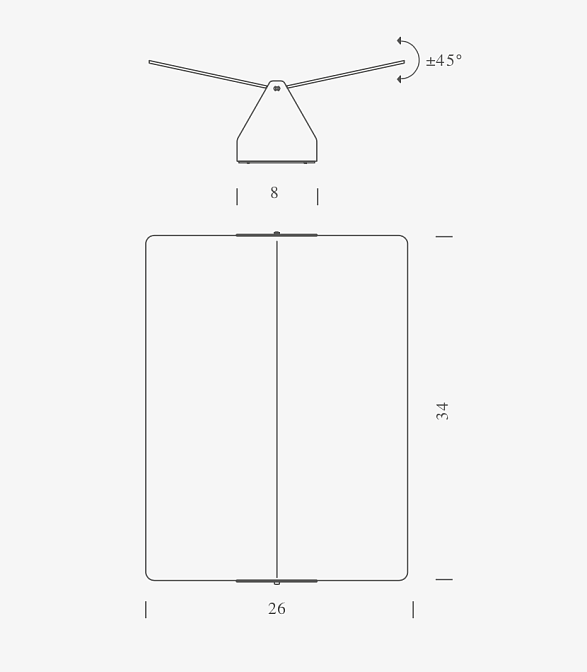 Бра Nemo APPLIQUE À VOLET PIVOTANT PLIÉ - фото-3 | interior market