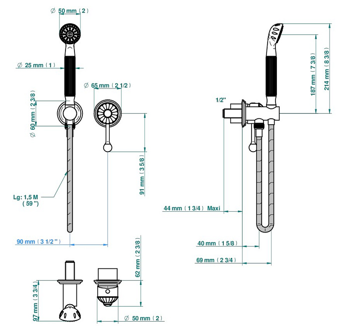 Смеситель встраиваемый THG Jaipur - фото-2 | interior market
