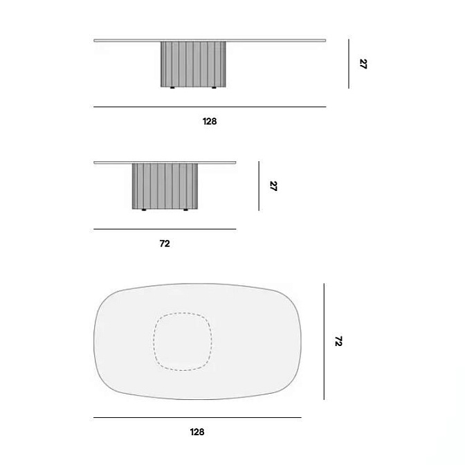 Кофейный столик для улицы Manutti Nami - фото-3 | interior market