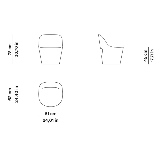 Обеденный стул Tacchini EDDY - фото-4 | interior market