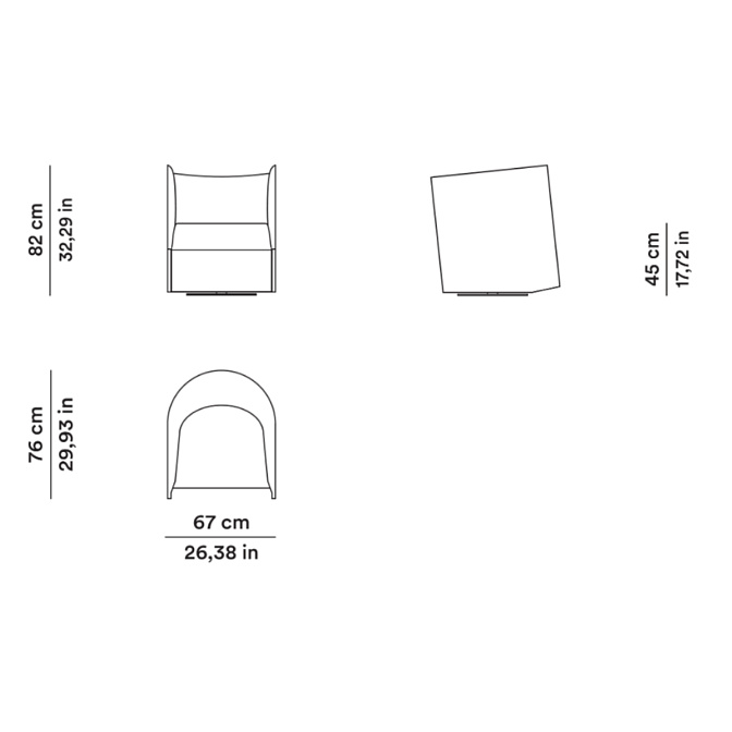 Кресло Tacchini PISA - фото-4 | interior market