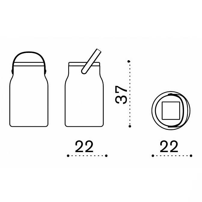 Портативная лампа с солнечной панелью Ethimo Milk - фото-4 | interior market