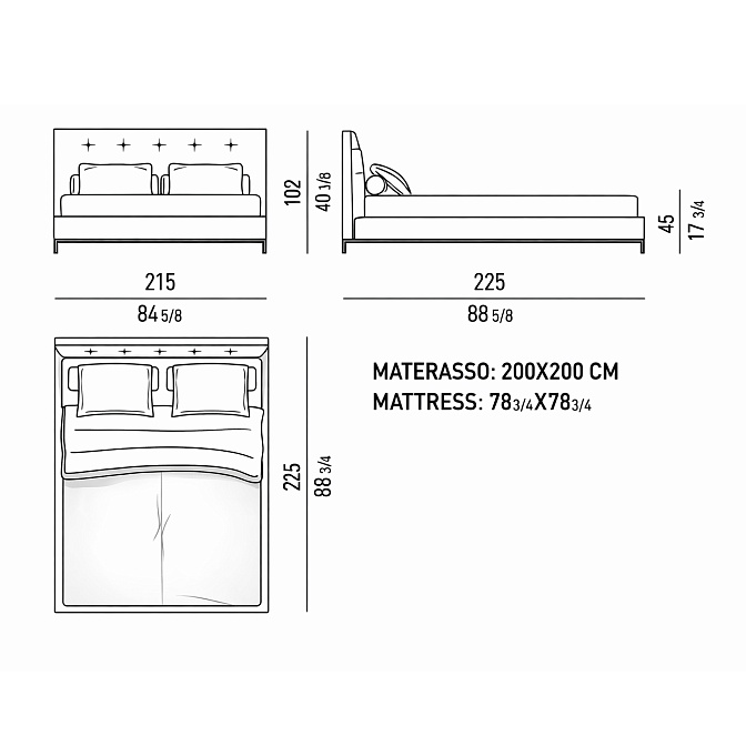 Кровать Minotti Andersen Bed Quilt - фото-6 | interior market