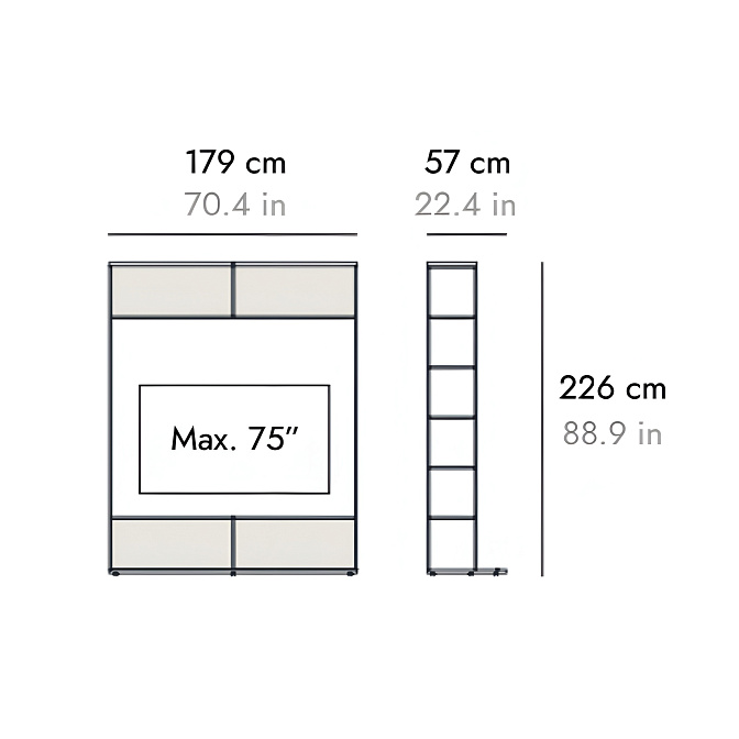 Стенка под ТВ PUNT LITERATURA OPEN TV - фото-5 | interior market