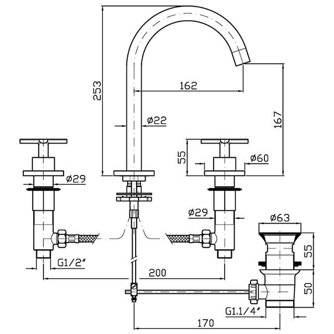 Смеситель для раковины Zucchetti  - фото-2 | interior market
