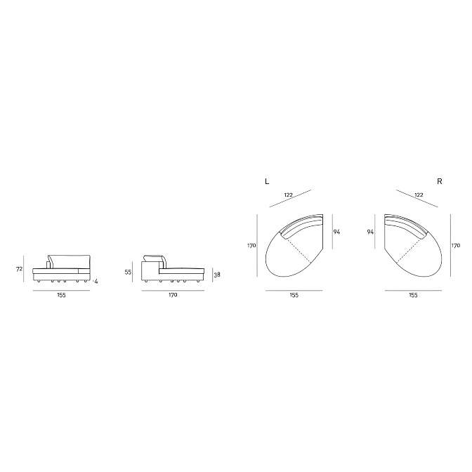 Модульный диван Living Divani Floyd - фото-5 | interior market