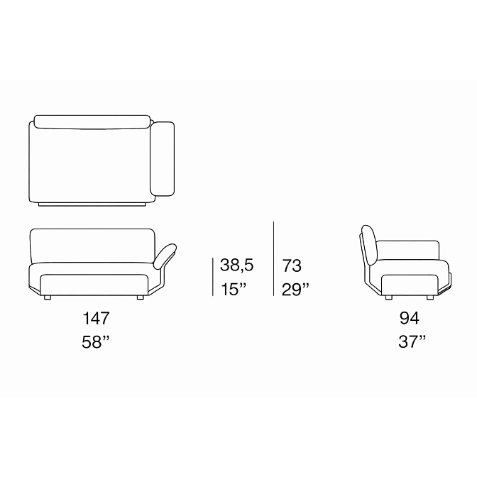 Диван для улицы Paola lenti OASI - фото-5 | interior market