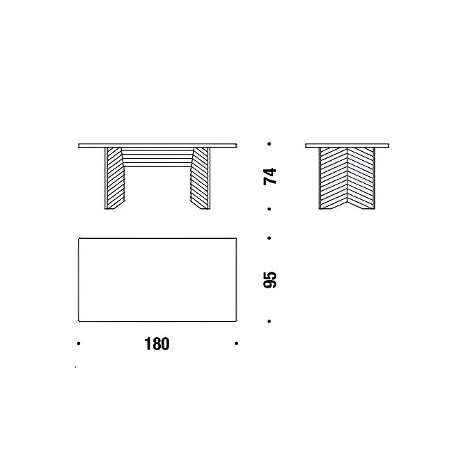 Обеденный стол Moroso Rows - фото-2 | interior market
