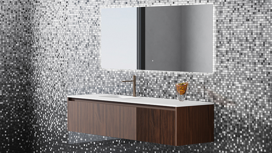 Зеркало для ванной SALINI OMBRA с LED подсветкой - фото-2 | interior market