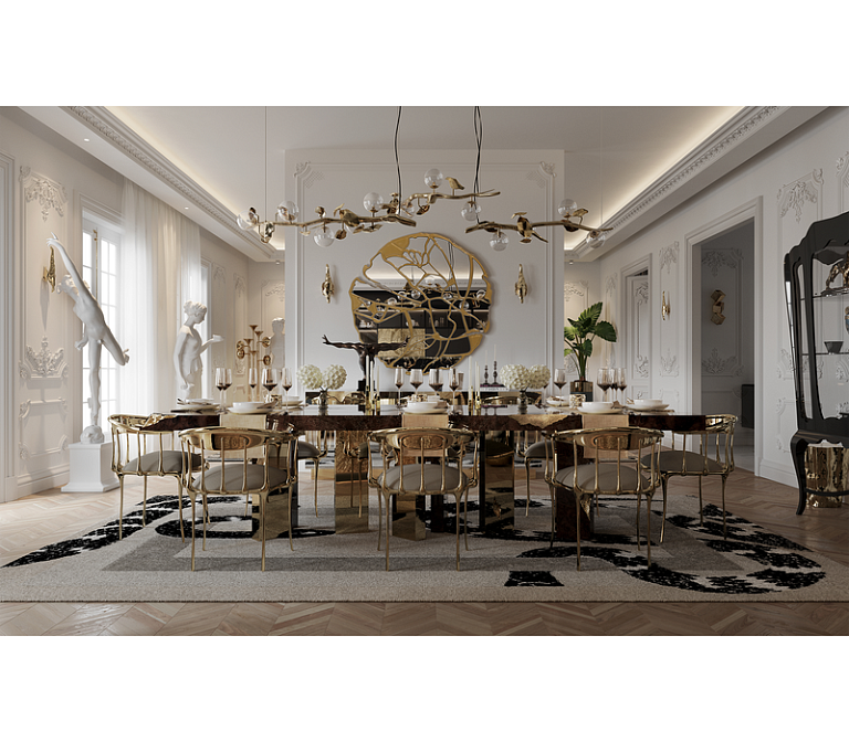 Потолочный светильник  Boca do Lobo Hera Patina Suspension Lamp - фото-5 | interior market