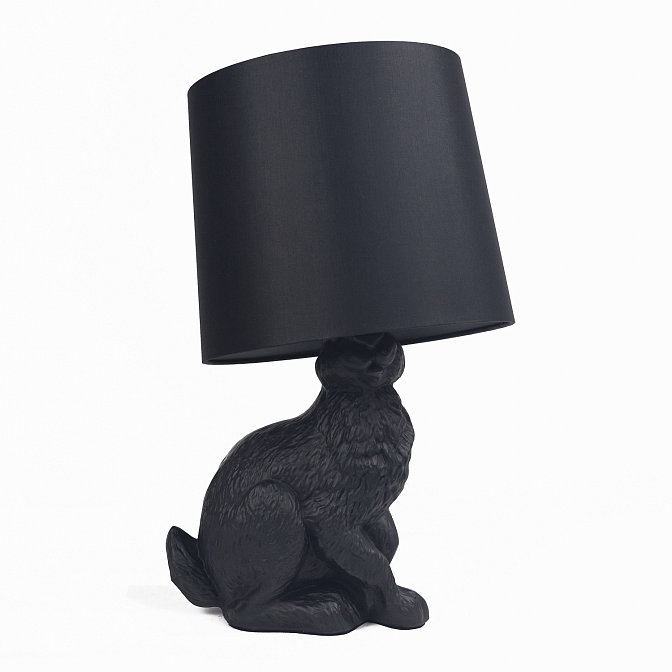 Настольная лампа Moooi Rabbit Lamp 8718282300405 + 8718282337906 - структура - black polyester  - фото-1 | interior market