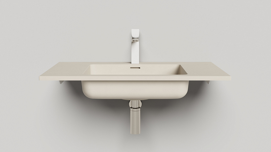 Раковина подвесная матовая SALINI ONDA 80 - фото-2 | interior market