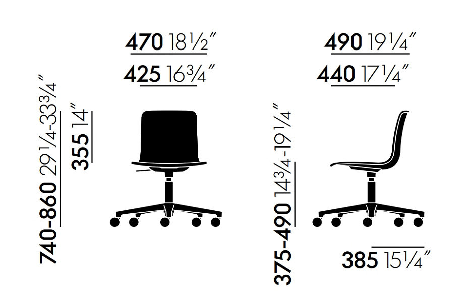 Офисный стул Vitra HAL RE Studio - фото-4 | interior market