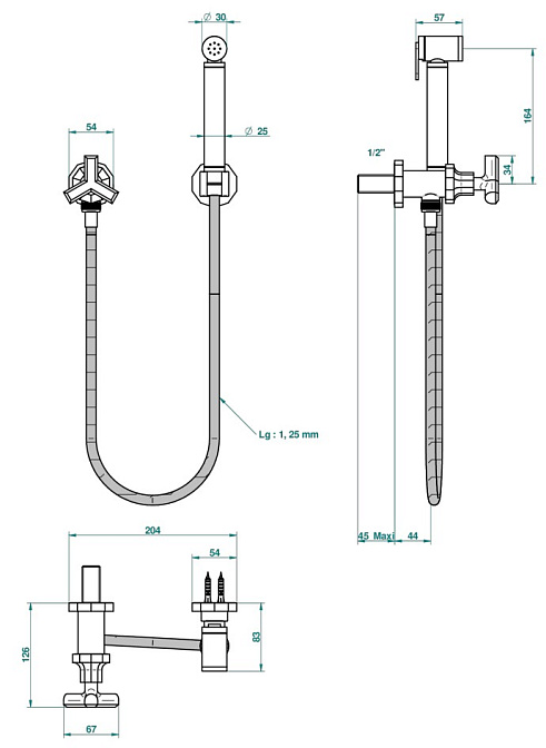 Смеситель для биде THG Les Ondes - фото-2 | interior market